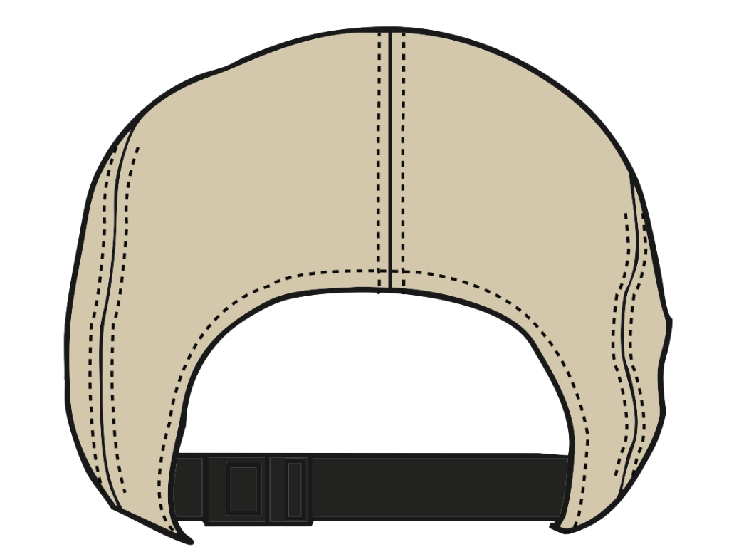 OAT Hat Style 01 Tan Black — back