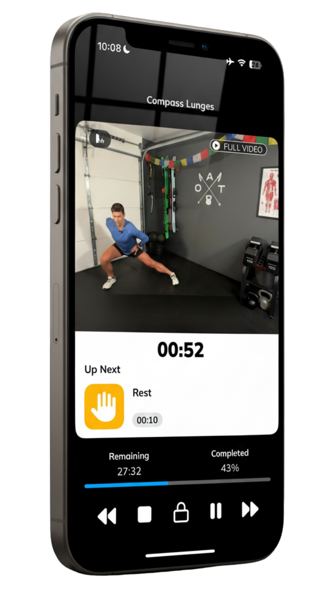 OAT Fit App Guided Workout Timer
