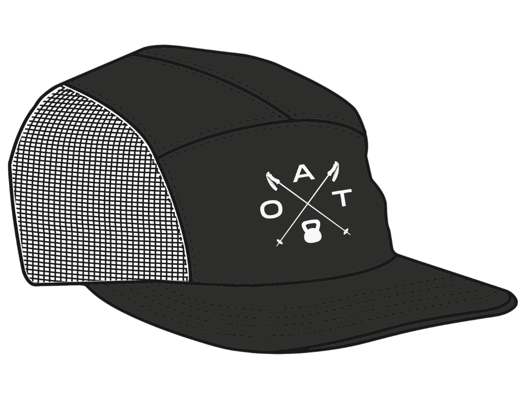 OAT Hat Style 02 Black Mesh — front