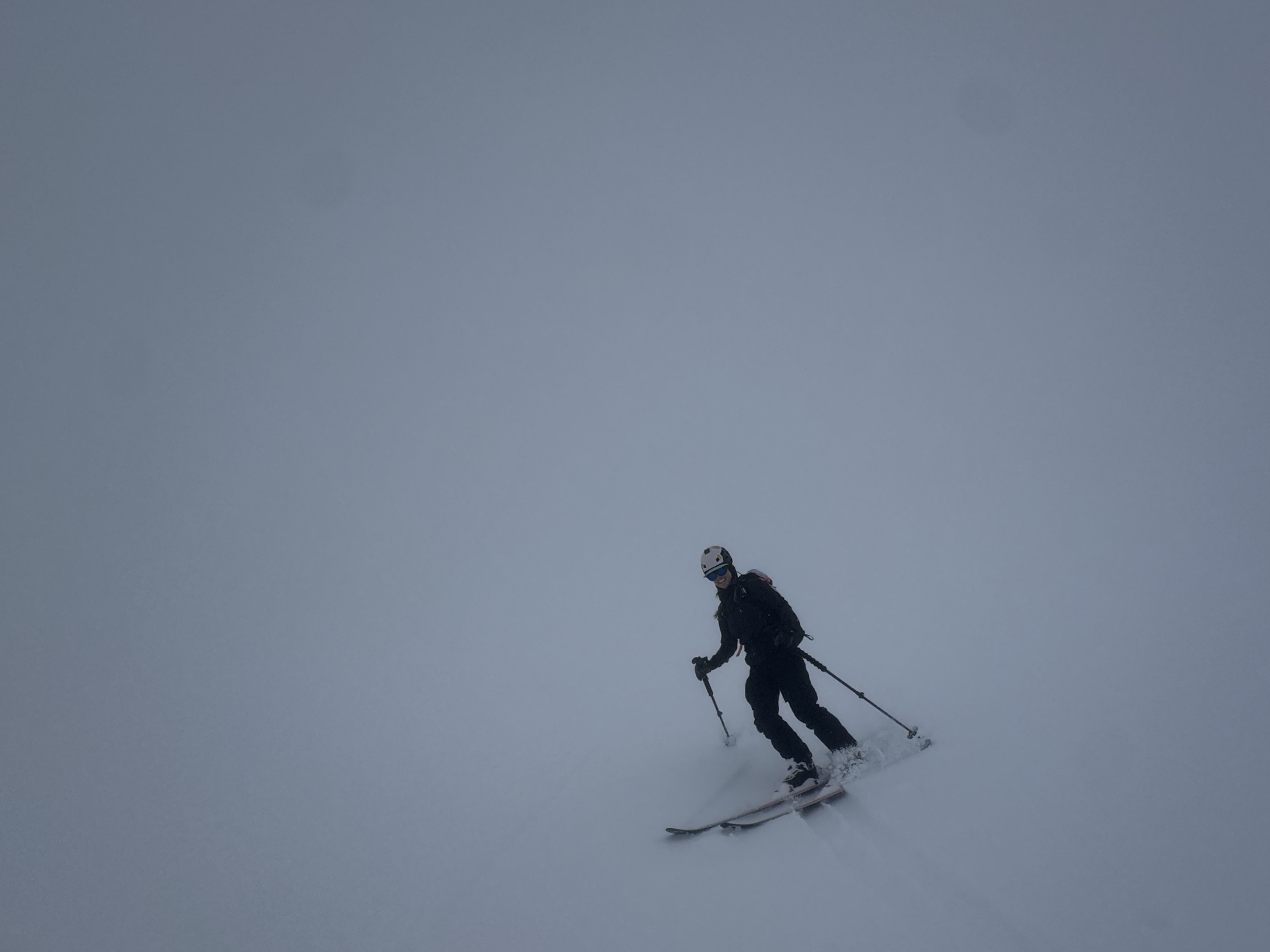 Mount Shasta whiteout descent, April 2026