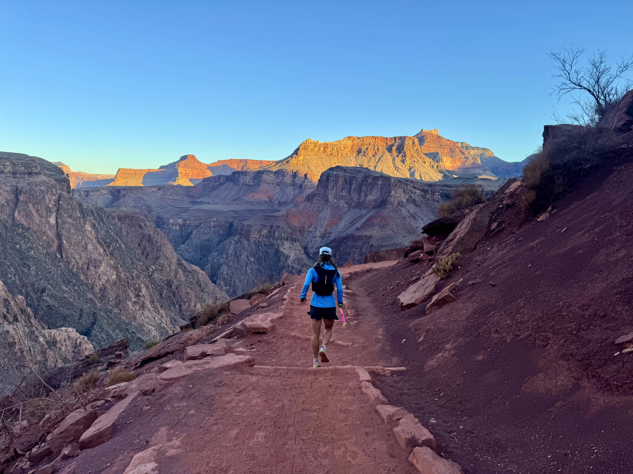 South Kaibab Trail at dawn, Grand Canyon
