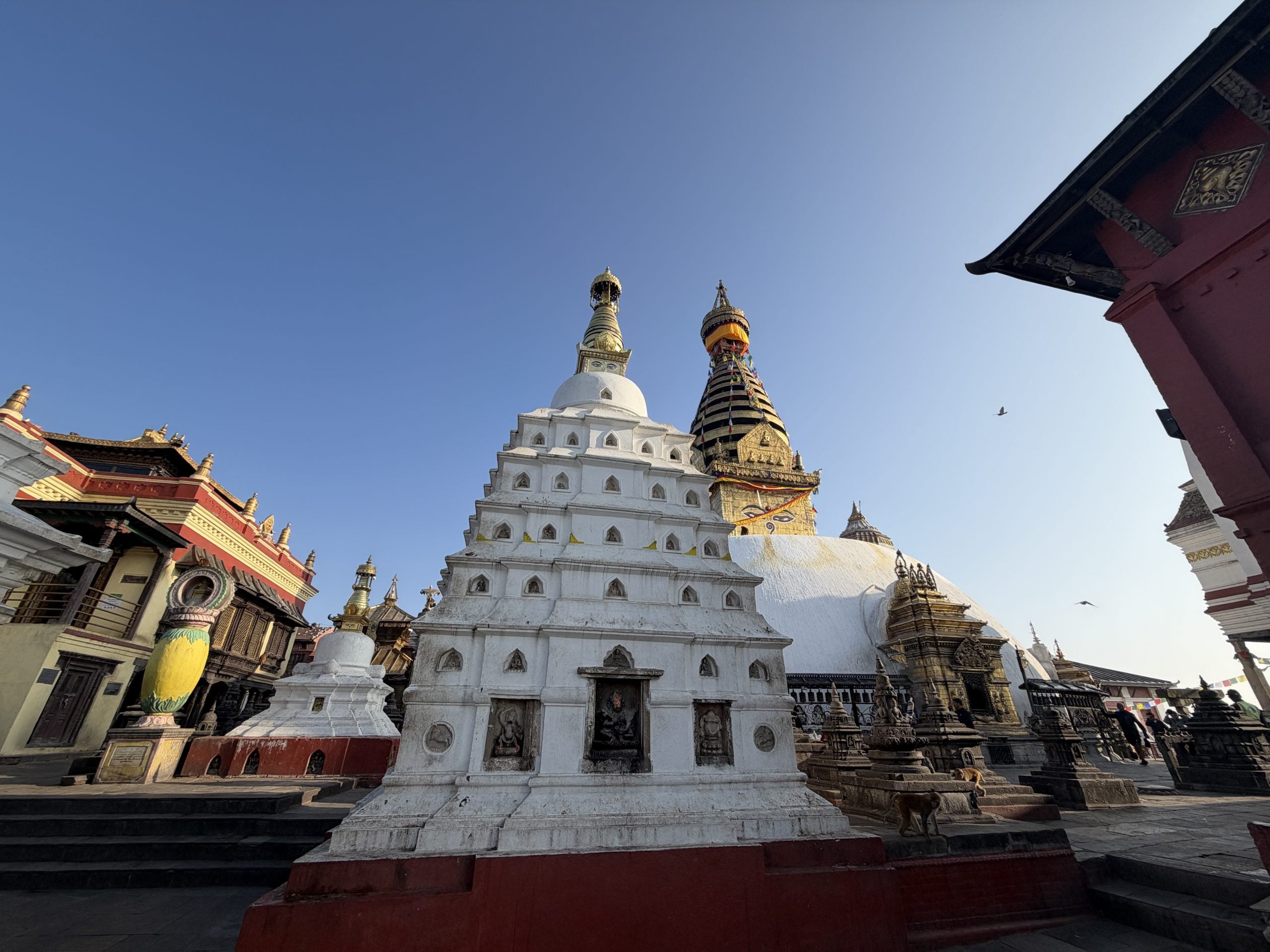 Swayambhunath, the Monkey Temple, in Kathmandu, Nepal
